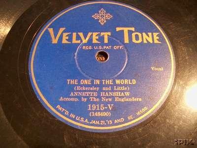 The One In The World-Velvet Tone 1915-V